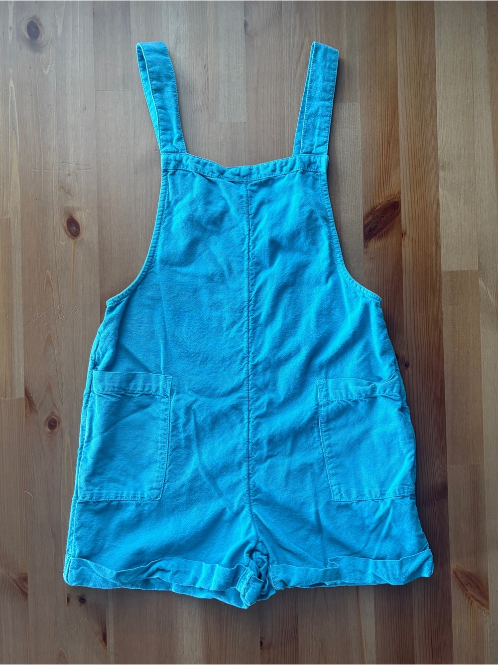 Girls O’Neill blue starlette short overalls with adjustable straps